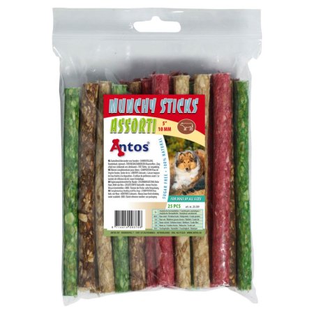 Munchy Sticks 5" 10 mm Assorted 25 pcs